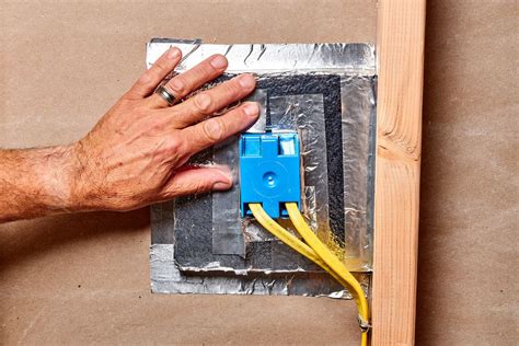 electrical box under insulation|caulk around electrical box.